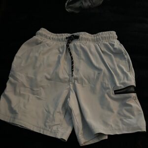 Athletic Works Boys Light Gray Athletic Shorts